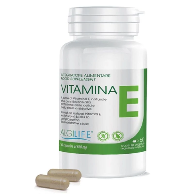 Algilife Vitamina E protezione delle cellule dallo stress ossidativo 60 capsule