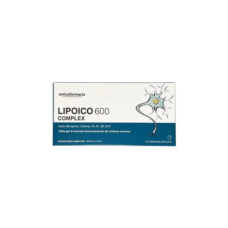 Amicafarmacia Lipoico Complex 600 per il benessere del sistema nervoso 30 compresse