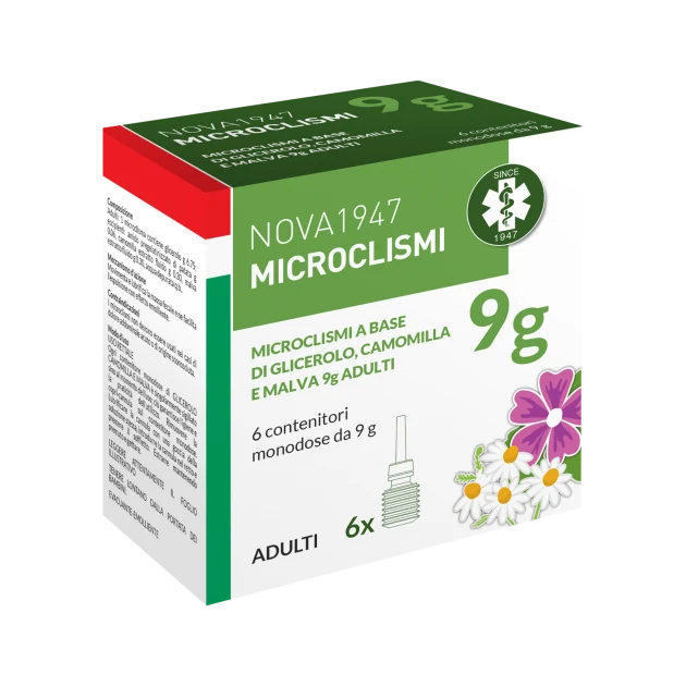 Nova 1947 Microclismi Adulti 6 Pezzi - Sollievo Intestinale