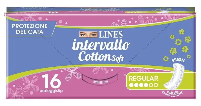 Lines Intervallo Cotton Soft Fresh 16 Proteggislip