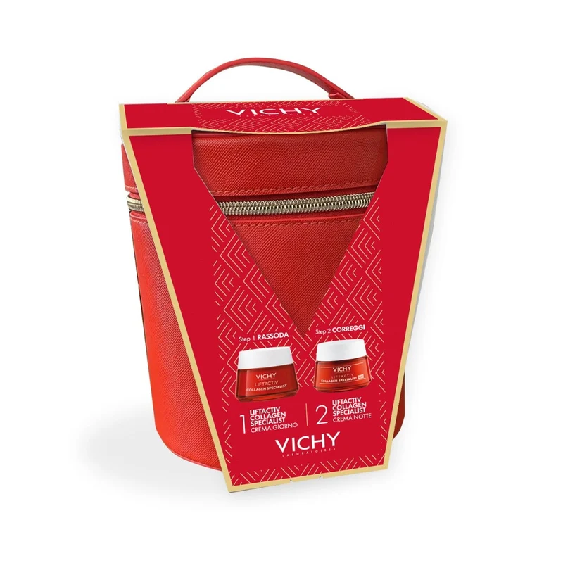 Vichy Cofanetto Natale Liftactiv Collagen Specialist Crema Giorno 50 ml + Crema Notte 50ml