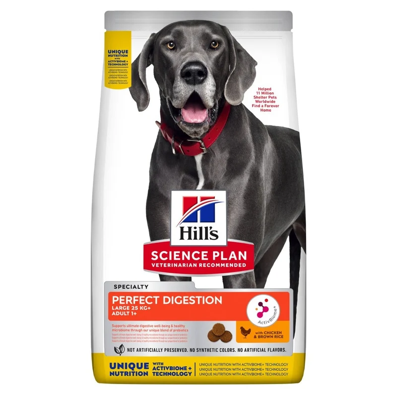 Hill's Science Plan Perfect Digestion Crocchette Pollo E Riso Integreale Cani Taglia Large Sacco 14kg