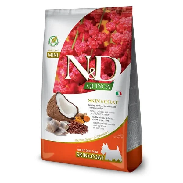 Farmina N&D Quinoa Skin & Coat Herring Cibo Secco Per Cani Adulti Taglia Mini 2,5Kg