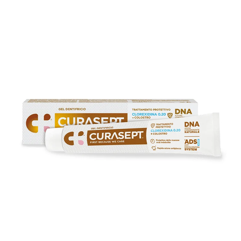 Curasept ADS-DNA Dentifricio Trattamento Protettivo 0.20 Clorexidina + Colostro 75ml