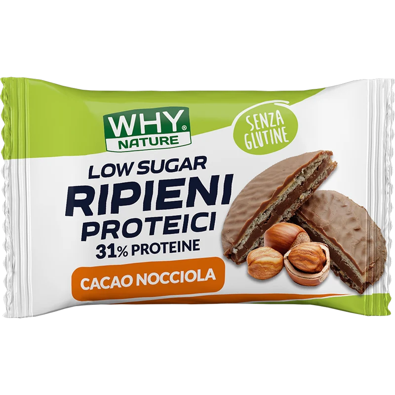 Why Nature Biscotti Ripieni Proteici Cacao Nocciola 1 Pezzo