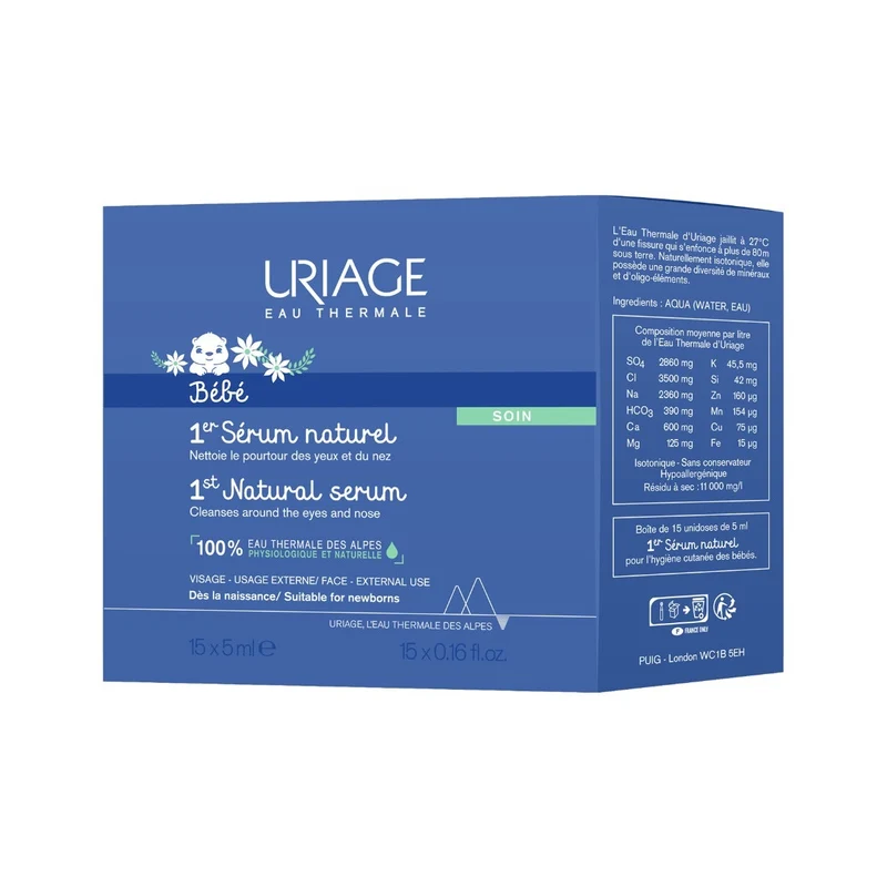 Uriage Bebe Siero Fisiologico 15 Flaconcini Da 5ml