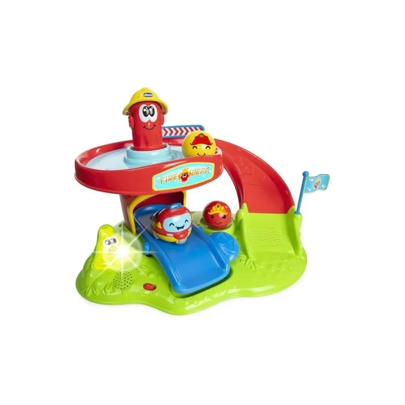 Chicco Gioco Caserma Dei Pompieri Centro Attività Elettronico Per Bambini 1-4 Anni