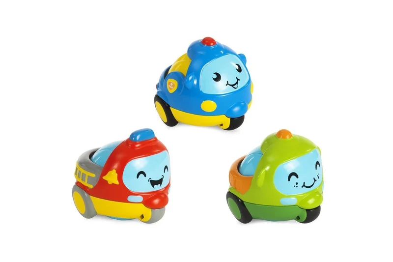 Chicco Turbo Ball City Patrol Gioco 3 Mini Veicoli Per Bambini 1-4 Anni