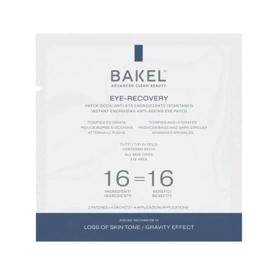 Bakel Eye-Recovery Patch Occhi Anti-Età Energizzante 2 Patches x 4 Bustine