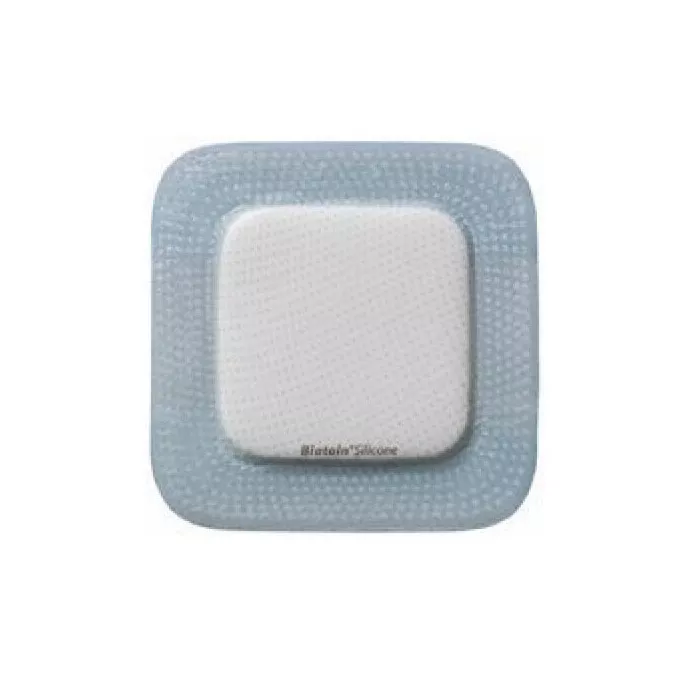 Medicazione in schiuma di poliuretano biatain bordo adesivo in silicone 15x15cm 5pz