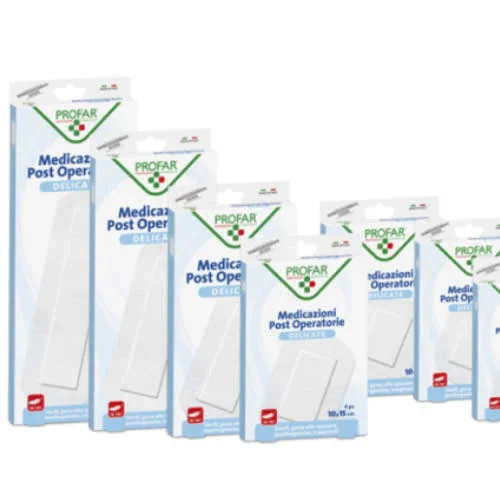 MEDICAZIONE POST OPERATORIA STERILE GARZA ANTIADERENTE 6X10 CM 5 PEZZI PROFAR
