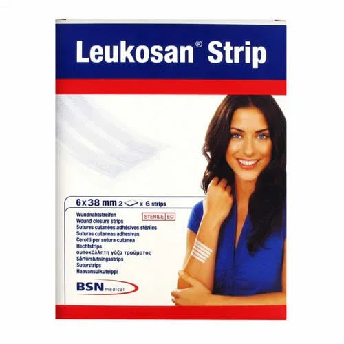 CEROTTO PER SUTURA LEUKOSAN STRIP 6X38MM 2 BUSTE X 6 CEROTTI